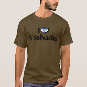 Ich liebe die Flagge von El Salvador T-Shirt