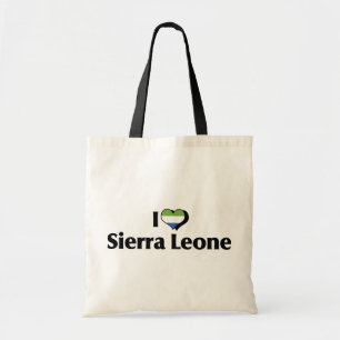 Ich liebe die Flagge von Sierra Leone Tragetasche