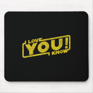 Ich Liebe, die ich kenne - Geschenk von Blockbuste Mousepad