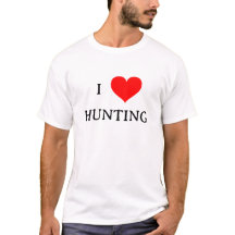 Ich ❤ (Liebe) Die Jagd Unisex-Shirt