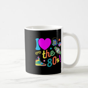 Ich Liebe die Kostüme des 80er Funny Retro Party 8 Kaffeetasse