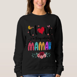 Ich Liebe, die Mamaw Grandma Mimi Gigi Flowe genan Sweatshirt