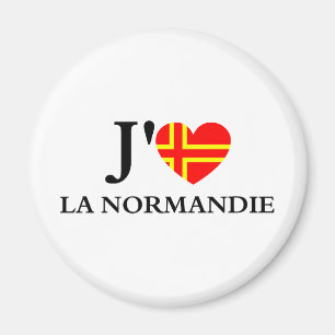 Ich liebe die Normandie Magnet