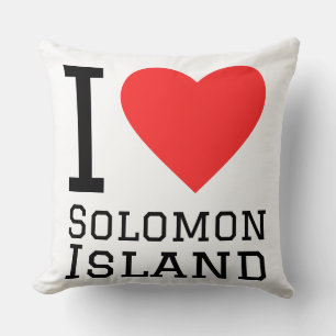 Ich liebe die Salomonen-Inseln Kissen
