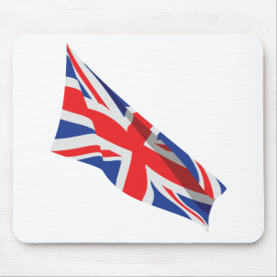 Ich liebe die UK/Union Jack-Flagge Mousepad