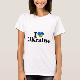 Ich liebe die Ukraine Ukrainischer Stolz Wurzeln U T-Shirt