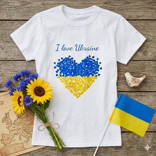 Ich liebe die Ukraine. Unterstützung für die Ukrai T-Shirt