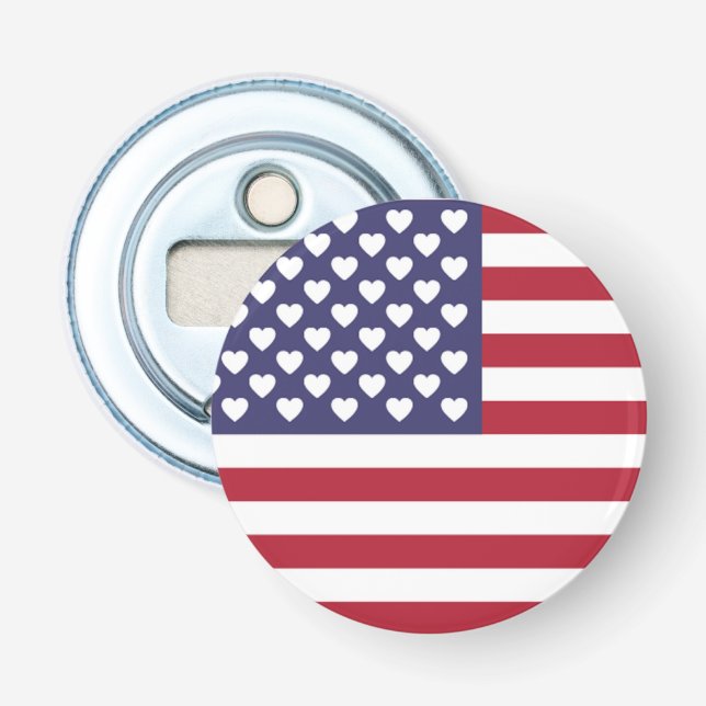 ICH LIEBE DIE USA FLASCHENÖFFNER (Vorderseite)