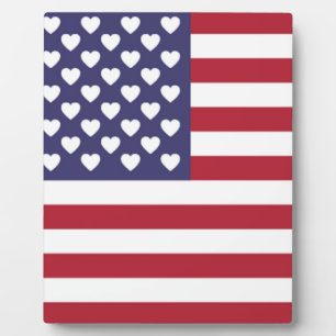 ICH LIEBE DIE USA FOTOPLATTE