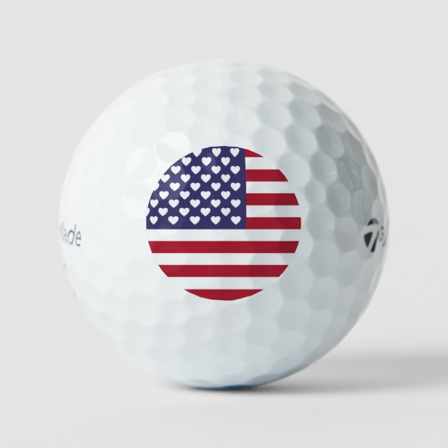 ICH LIEBE DIE USA GOLFBALL (Vorderseite)