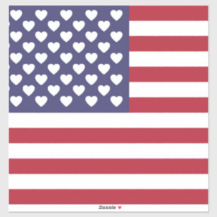 ICH LIEBE DIE VEREINIGTEN STAATEN VON AMERIKA AUFKLEBER