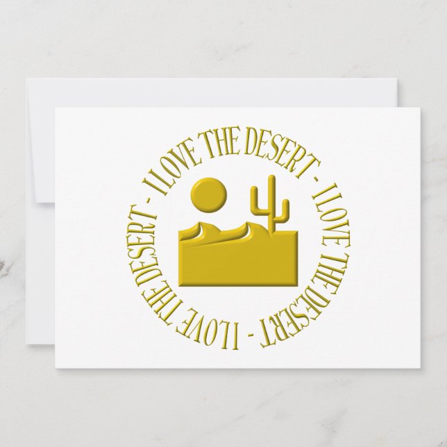 Ich Liebe die Wüste (Vorderseite)