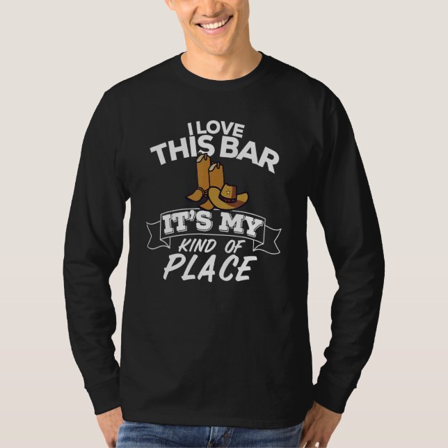 Ich Liebe diese Bar ist mein Land Musi T-Shirt (Vorderseite)