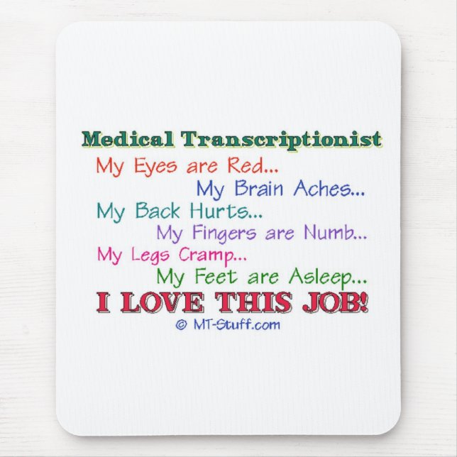 Ich Liebe diesen Job! Mousepad (Vorne)