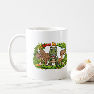 Ich liebe Dinosaurier – Heiße Schokolade Kaffeetasse