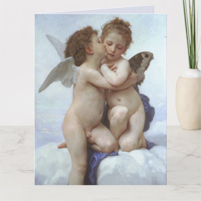 ICH LIEBE DIR, BABY ANGELS BOUGUEREAU CARDS KARTE (Vorderseite)