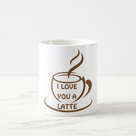Ich Liebe dir ein romantisches, lustiges Design Kaffeetasse