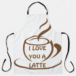 Ich Liebe dir ein romantisches, lustiges Design Schürze