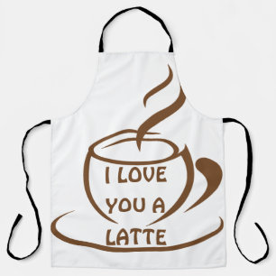 Ich Liebe dir ein romantisches, lustiges Design Schürze