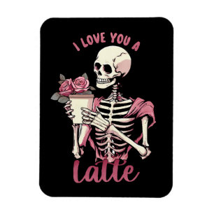 Ich Liebe dir ein Valentinstag Skelett Magnet