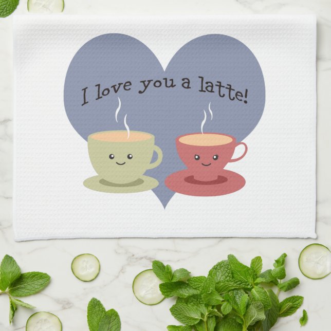 Ich Liebe dir eine Latte! Handtuch (Gefaltet)