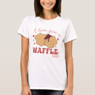 Ich Liebe dir eine Waffellocke T-Shirt