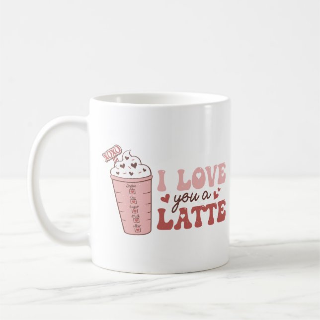 Ich Liebe dir einen Latein Kaffeetasse (Links)