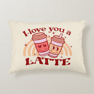 Ich Liebe dir einen Latein Niedlicher Kaffee-Pok Dekokissen