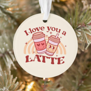 Ich Liebe dir einen Latein Niedlicher Kaffee-Pok Ornament