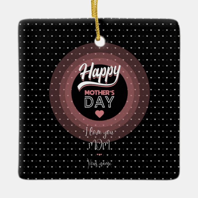 Ich Liebe dir Mama Keramikornament (Vorderseite)