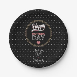 Ich Liebe dir Mama Pappteller