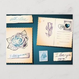 Ich Liebe dir Mama, Postkarte. Postkarte