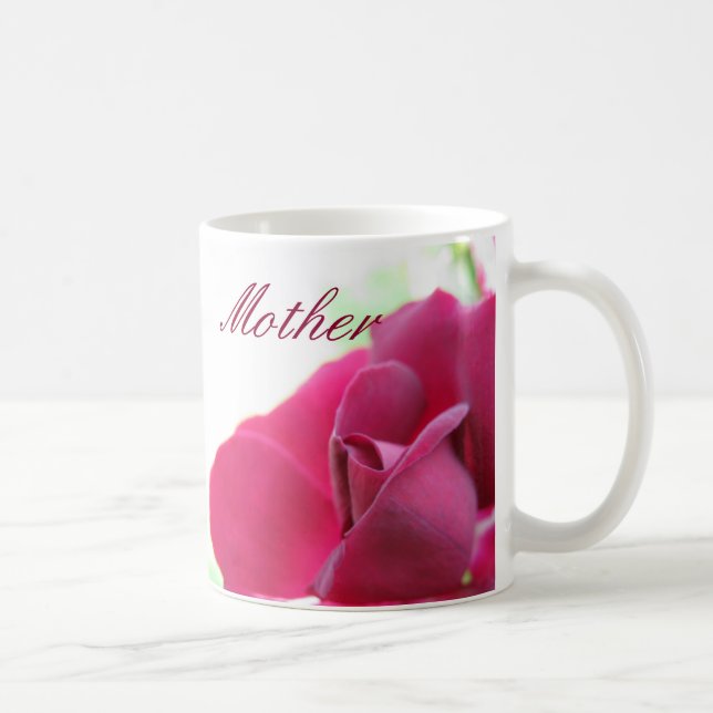 Ich Liebe dir Mama Soft Pink Rose Kaffeetasse (Rechts)