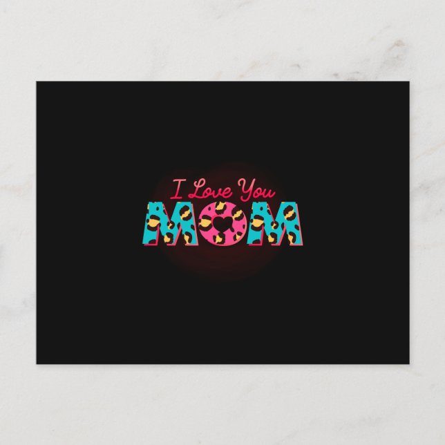Ich Liebe dir Mama Sublimation Postkarte (Vorderseite)