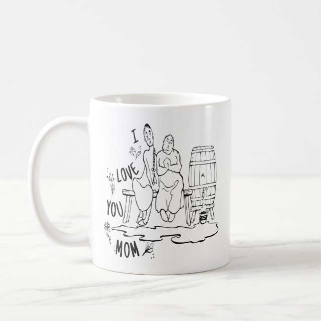 Ich Liebe dir Mama! T-Shirt Kaffeetasse (Links)