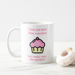 Ich Liebe dir mehr als Kuchen! Funny Kaffeetasse