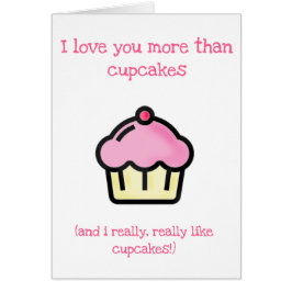 Ich Liebe dir mehr als Kuchen! Muttertagskarte