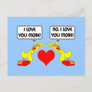 Ich Liebe dir mehr Postkarte