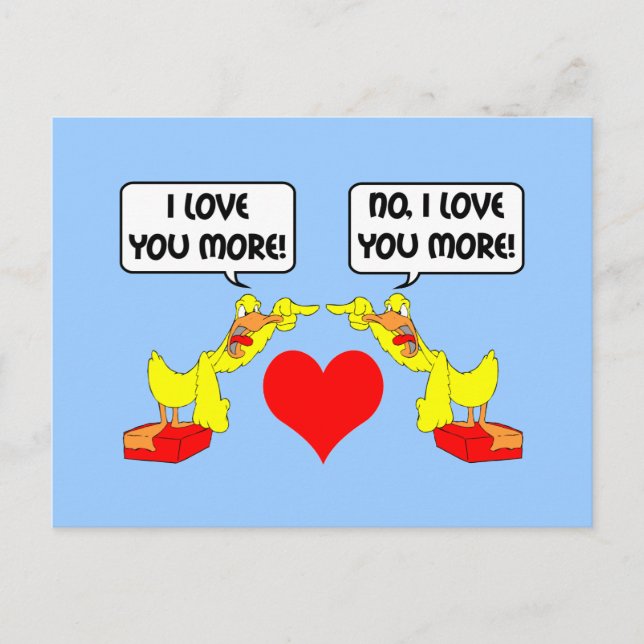 Ich Liebe dir mehr Postkarte (Vorderseite)