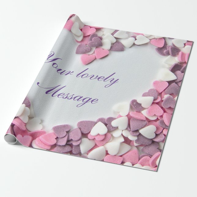 Ich Liebe dir mein liebes Valentin mit schönen Her Geschenkpapier (Ungerollt)