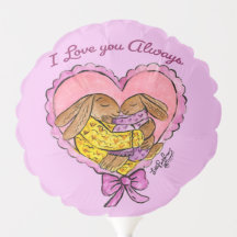 Ich Liebe dir Mutter und Tochter Rabbit Ballon