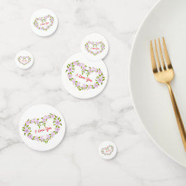 Ich Liebe dir Niedliche Blume Konfetti