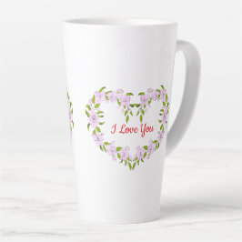 Ich Liebe dir Niedliche Blume Milchtasse