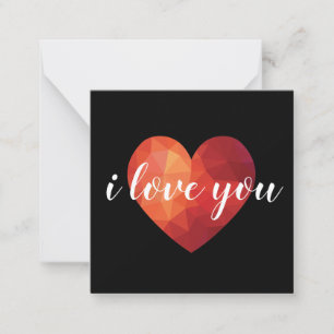 Ich Liebe dir rotes Mosaikherz, Liebe Kunst Mitteilungskarte