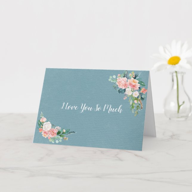 Ich Liebe dir so viel Karte (Kleine Pflanze)