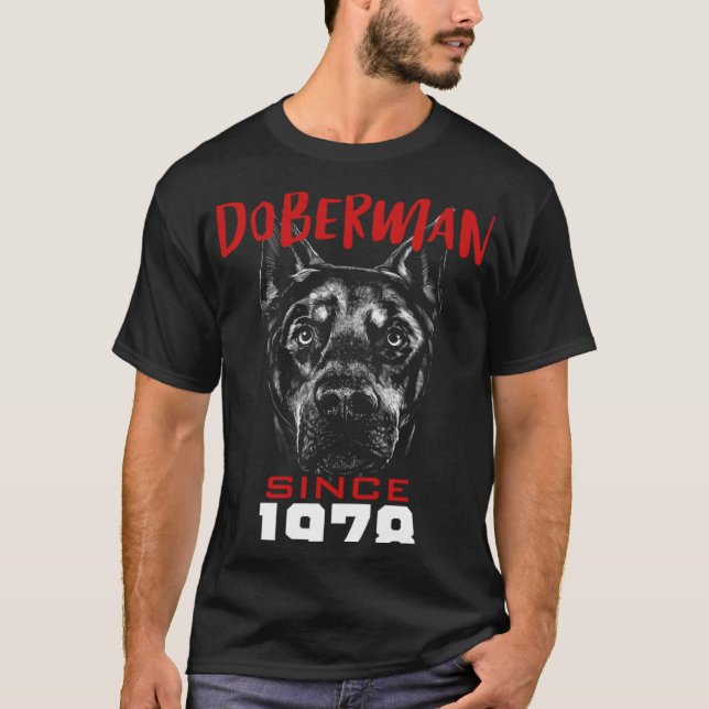 Ich liebe Dobermann seit 1978 T-Shirt (Vorderseite)