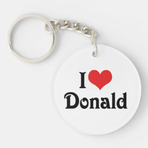 Ich liebe Donald Schlüsselanhänger