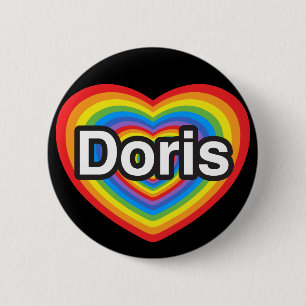 Ich liebe Doris. Ich liebe dich Doris. Herz Button