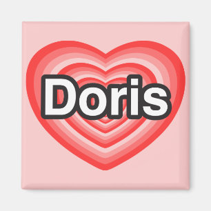 Ich Liebe Doris. Ich Liebe dir Doris. Herz Magnet