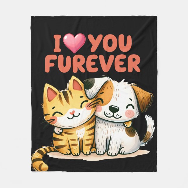 Ich Liebe, du Fleece Blanket (Vorderseite)